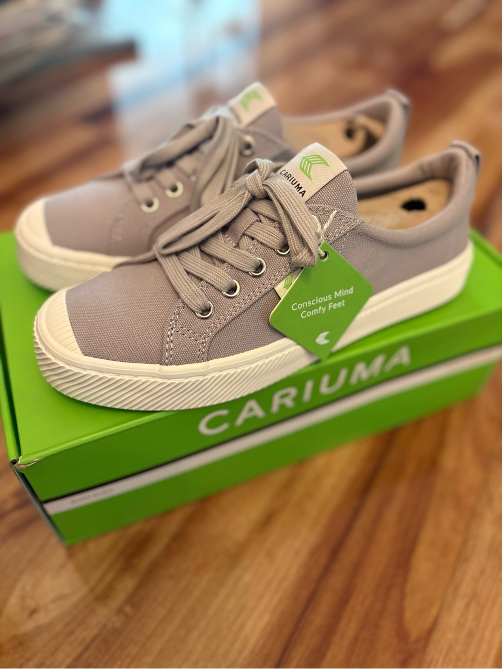 Cariuma OCA Low Women's Mystic Gray Canvas Sneaker Shoes Skate ✨NEW Sz 8 - Picture 5 of 10